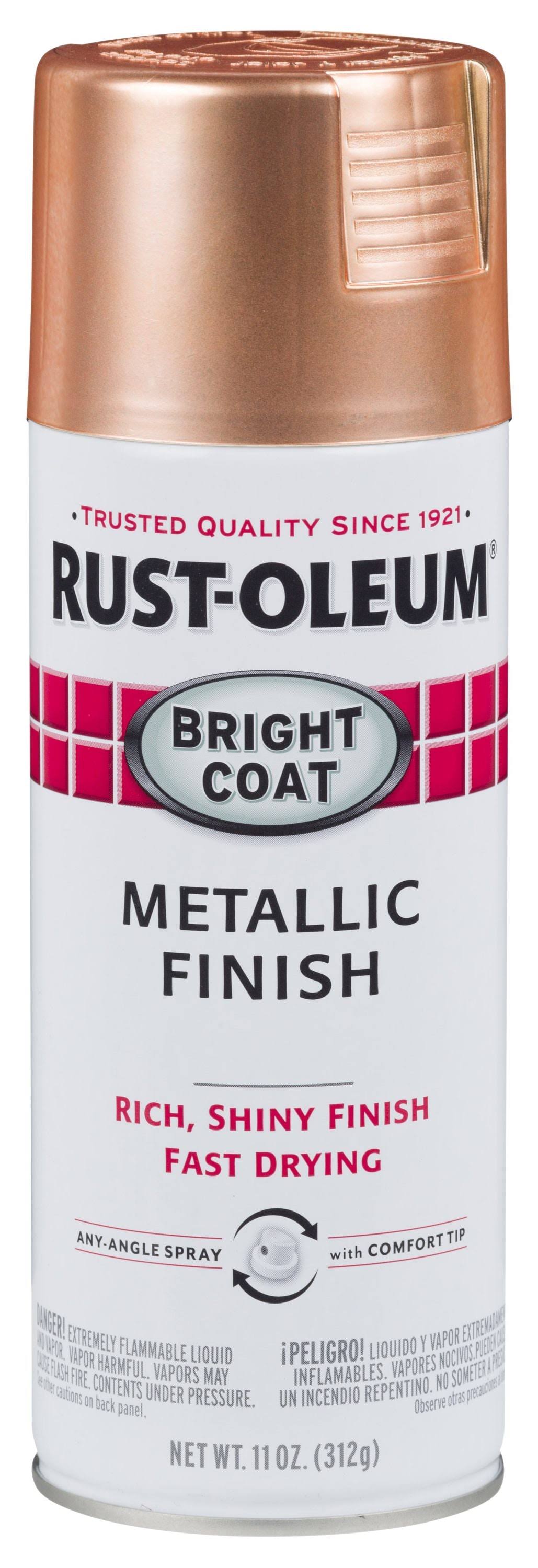 Rust-Oleum Stops Rust Metallic Copper Bright Coat Spray Paint, 11 oz.