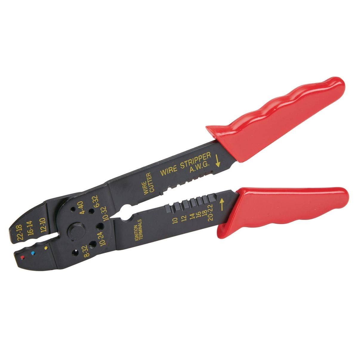 Pittsburgh 8 in. Four-Way Wire Crimper/Stripper Tool 63307