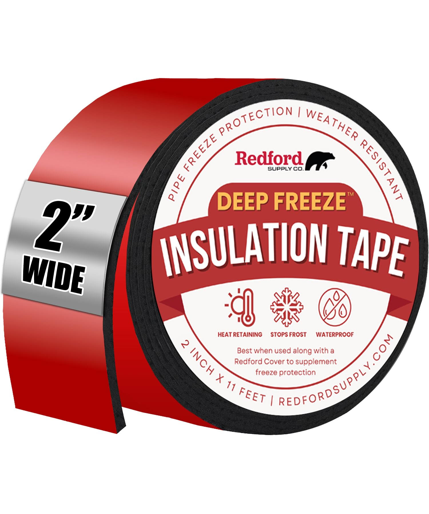 2 inch Pipe Insulation Tape- Deep Freeze Water Pipe Wrap Tape- Outdoor Water Pipe Insulation Wrap, Insulation Tape for Water pipes, Pipe Wrap