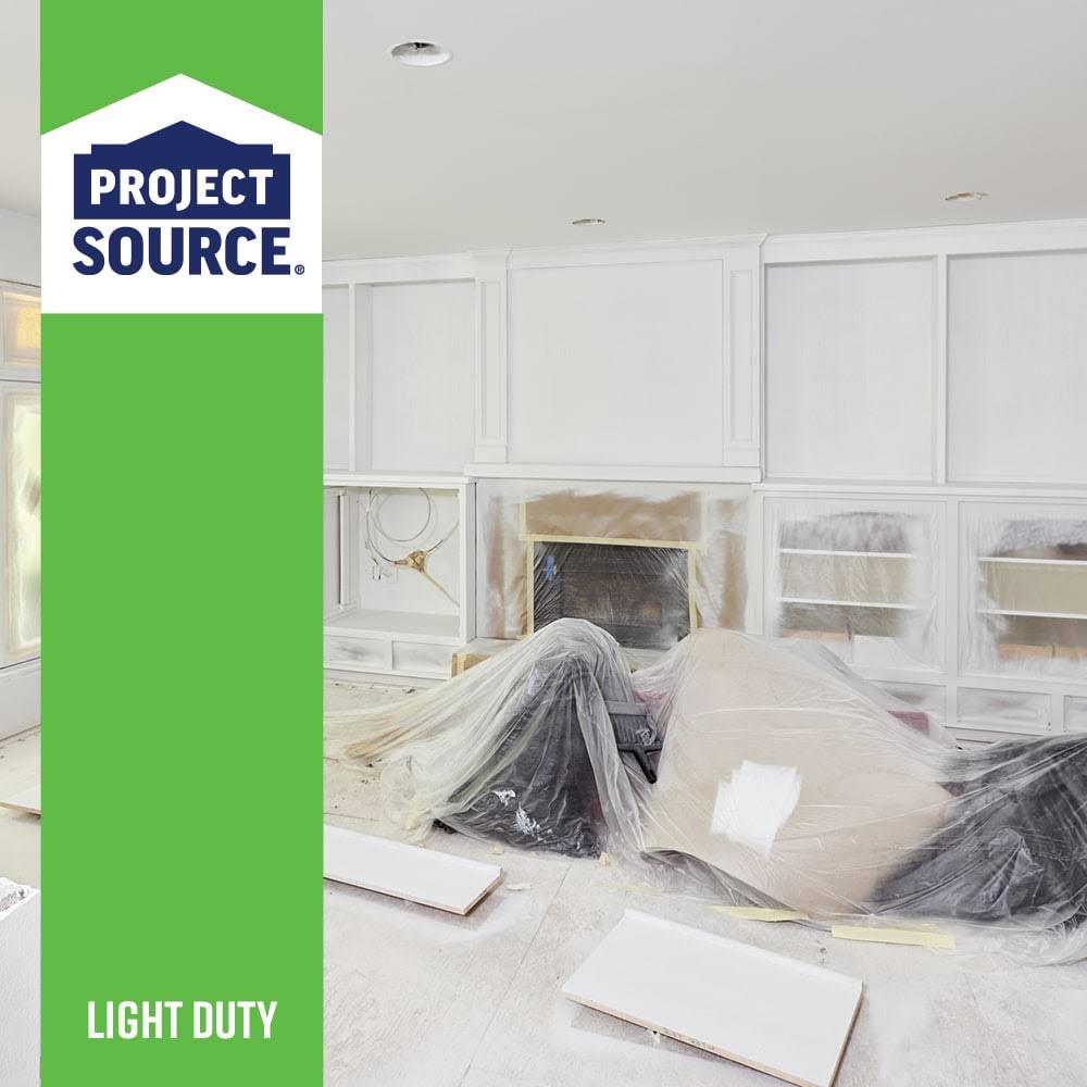 Project Source 9' x 12' x 0.7 Mil Plastic Drop Cloth- Each