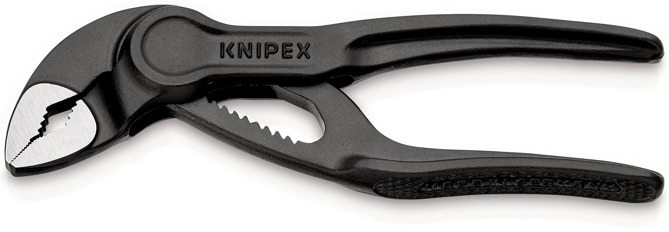 Knipex Cobra Xs Water Pump Pliers Grey atramentized, Embossed, Rough Surface 100 mm 87 00 100