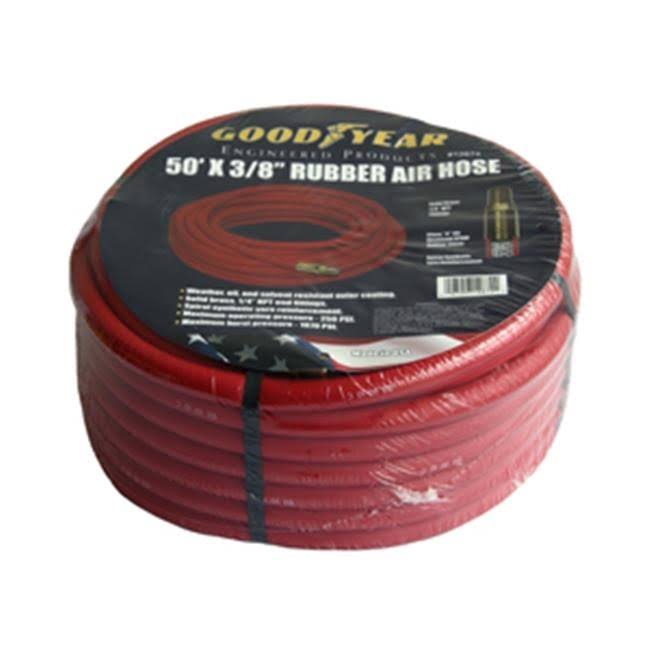 Goodyear 3/8 in. x 50 ft. Red Rubber Air Hose