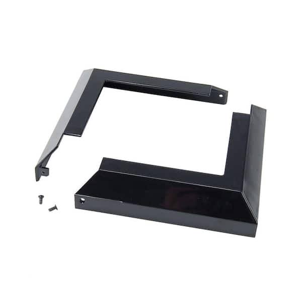 Accents 3.5 in. x 3.5 in. Gloss Black Aluminum Deck Post Base Cover