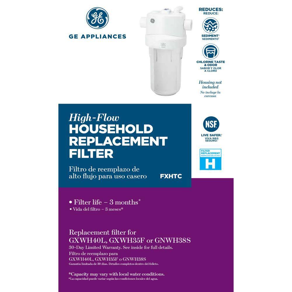 GE FXHTC4PK Whole House Replacement Filters (4-Pack)