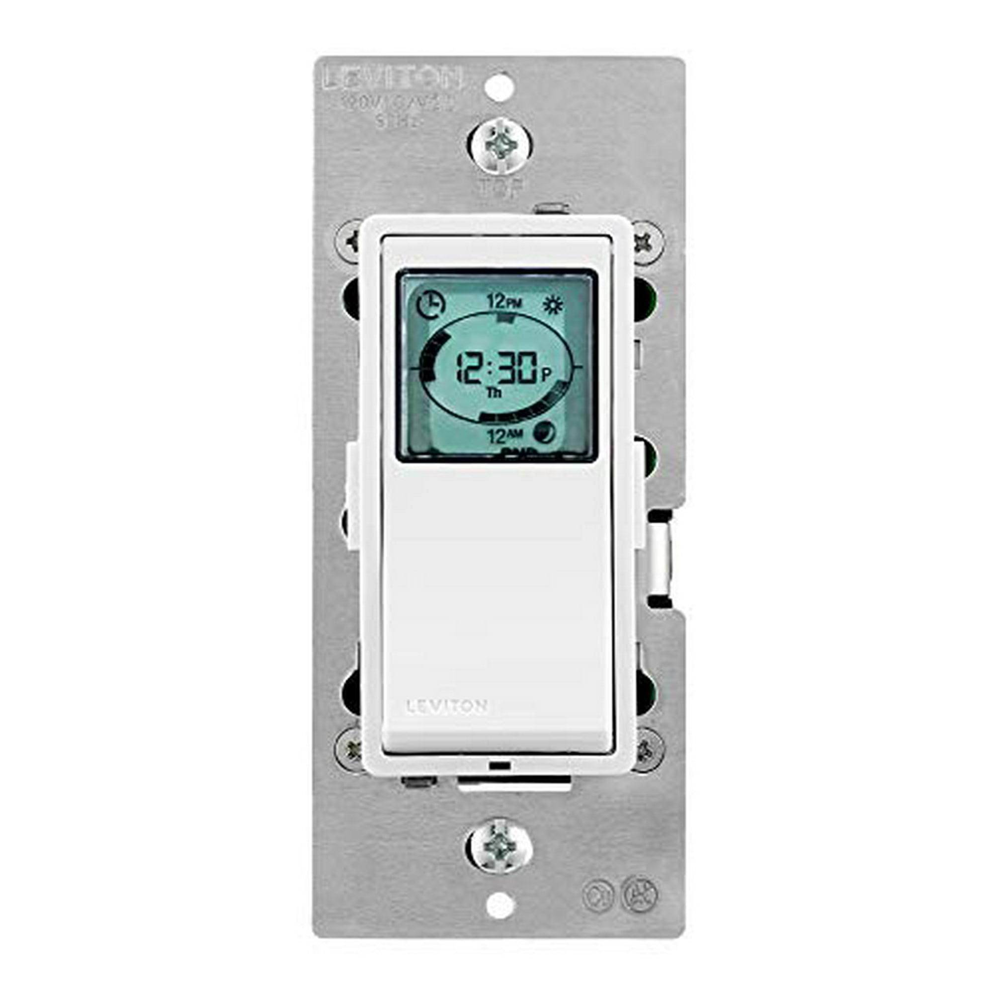 Leviton VPT24-1PZ Vizia 24-Hour Programmable Indoor Timer with Astronomical Clock