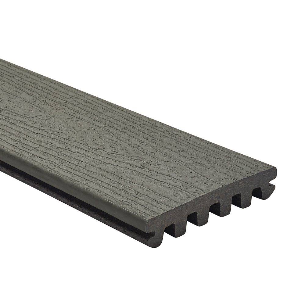 Trex Enhance Basics 12-ft Clam Shell Grooved Composite Deck Board Cs010612e2g01