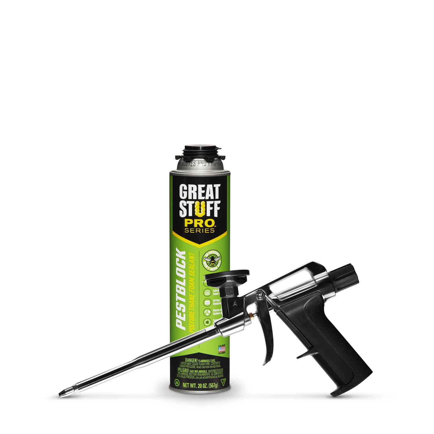 Great Stuff Pro Pestblock Insulating Foam Sealant Gray, 20 oz.