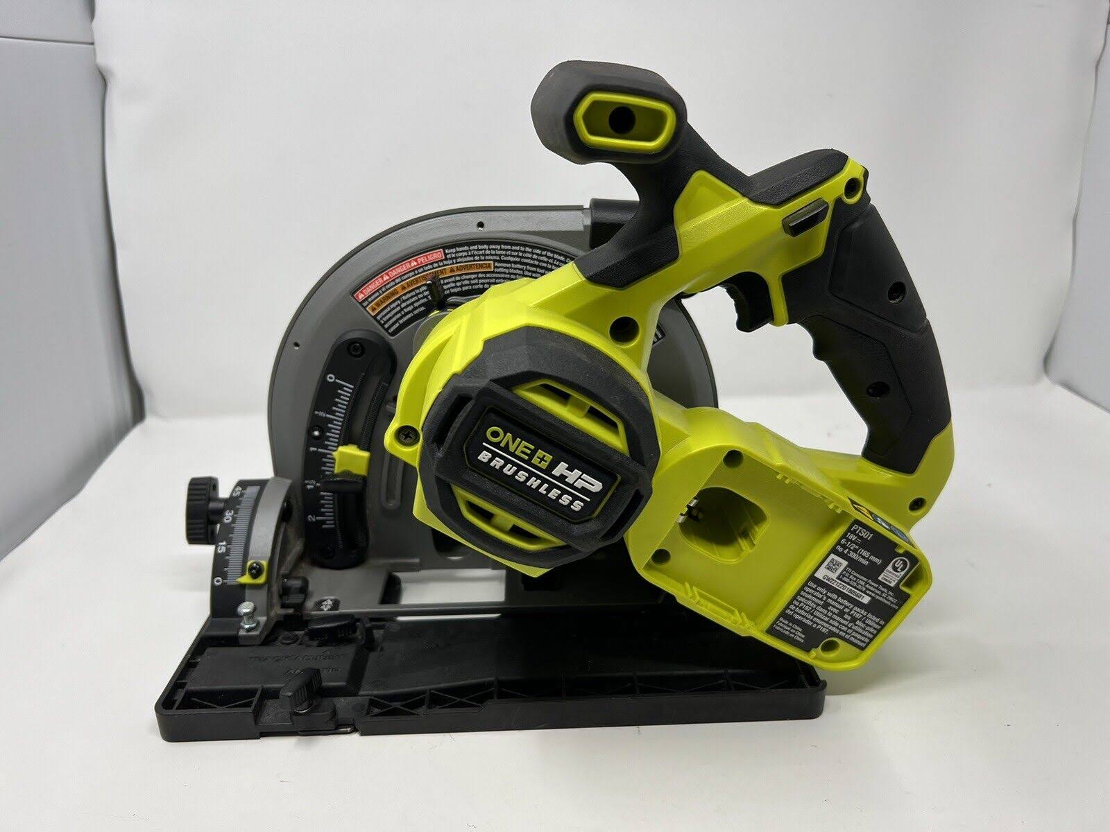 Ryobi PTS01K One+ HP 18V Brushless Cordless 6-1/2 in. Track Saw Kit with 4.0 Ah High Performance Battery and Charger