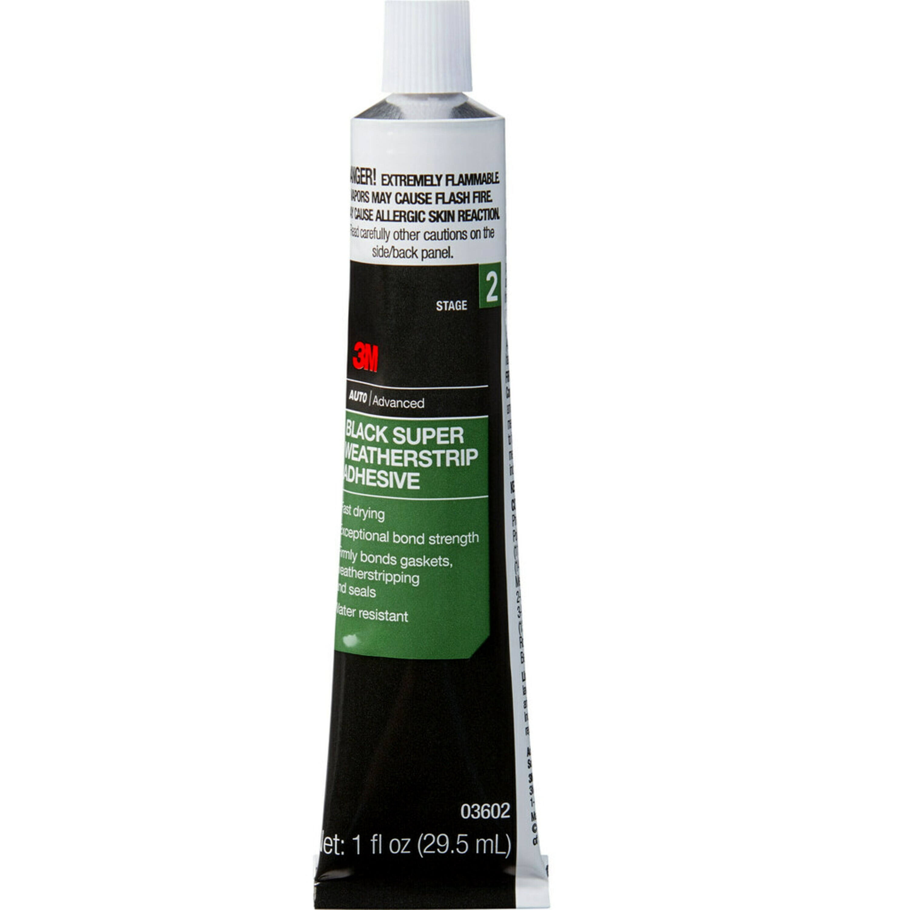 3M Black Super Weatherstrip Adhesive- 1 fl oz tube