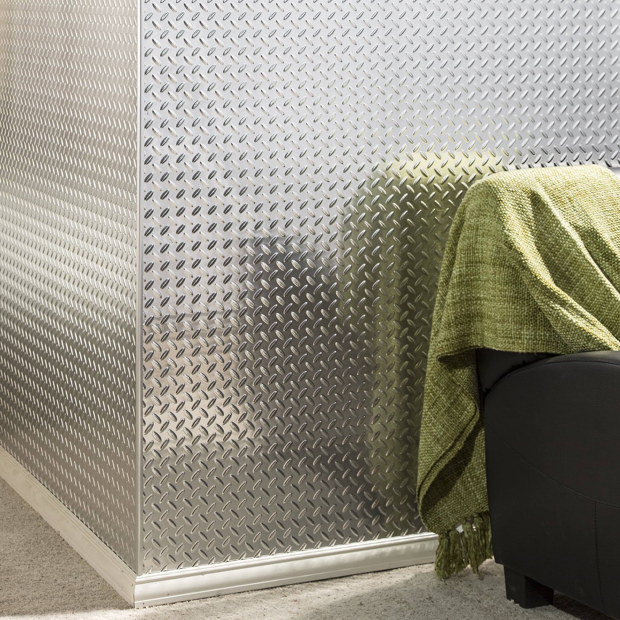 Fasade Outside Corner Trim Standard Profile, Brushed Aluminum (5 Pack)