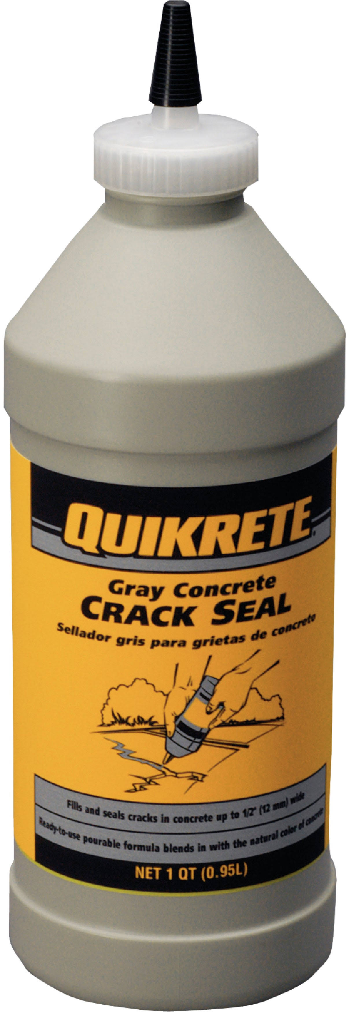 Quikcrete Concrete Crack Seal, Gray- 1 qt bottle