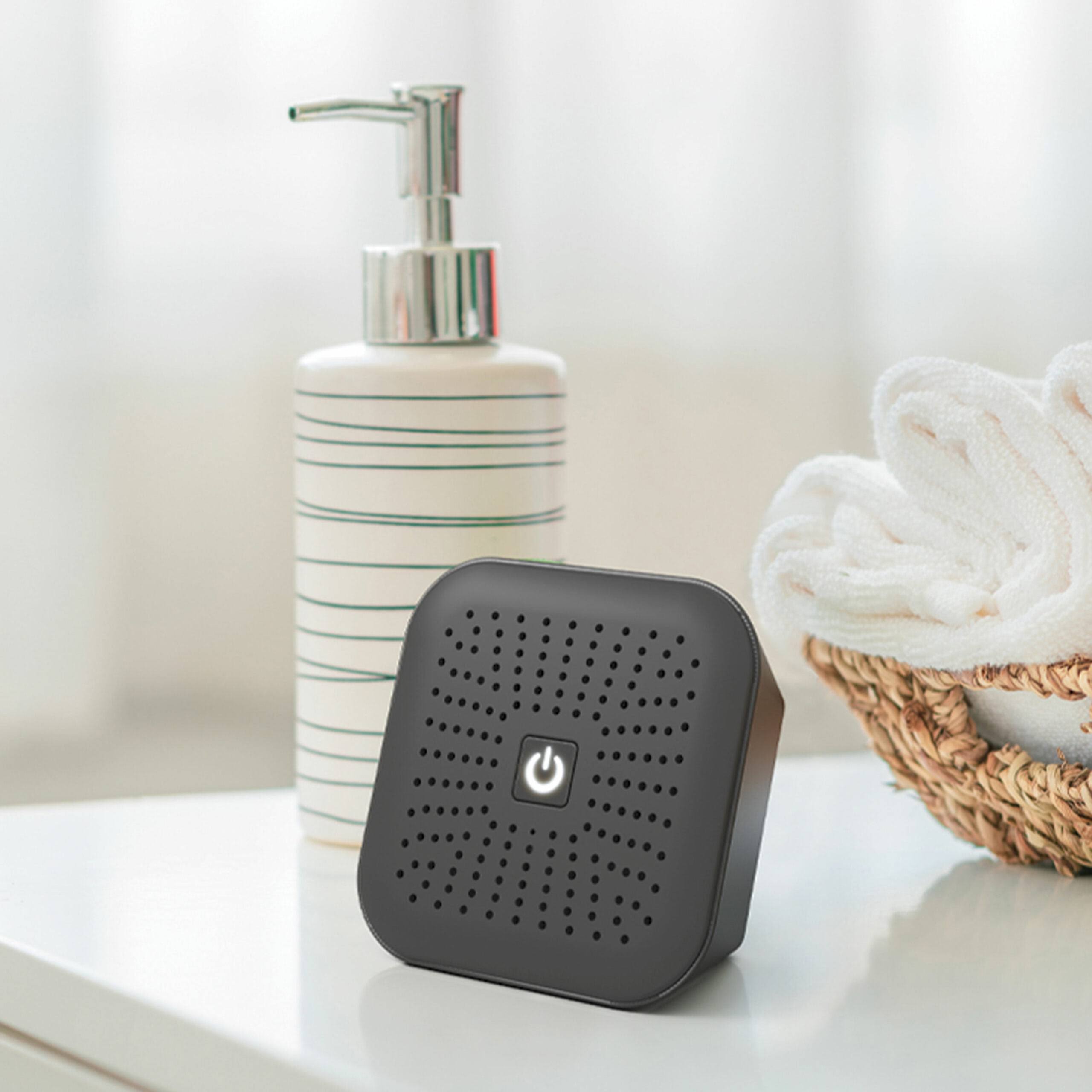 Atomi Bluetooth Speaker Showerhead, Matte Black, 1.8 GPM, At1490b, Size: 4.9 inch