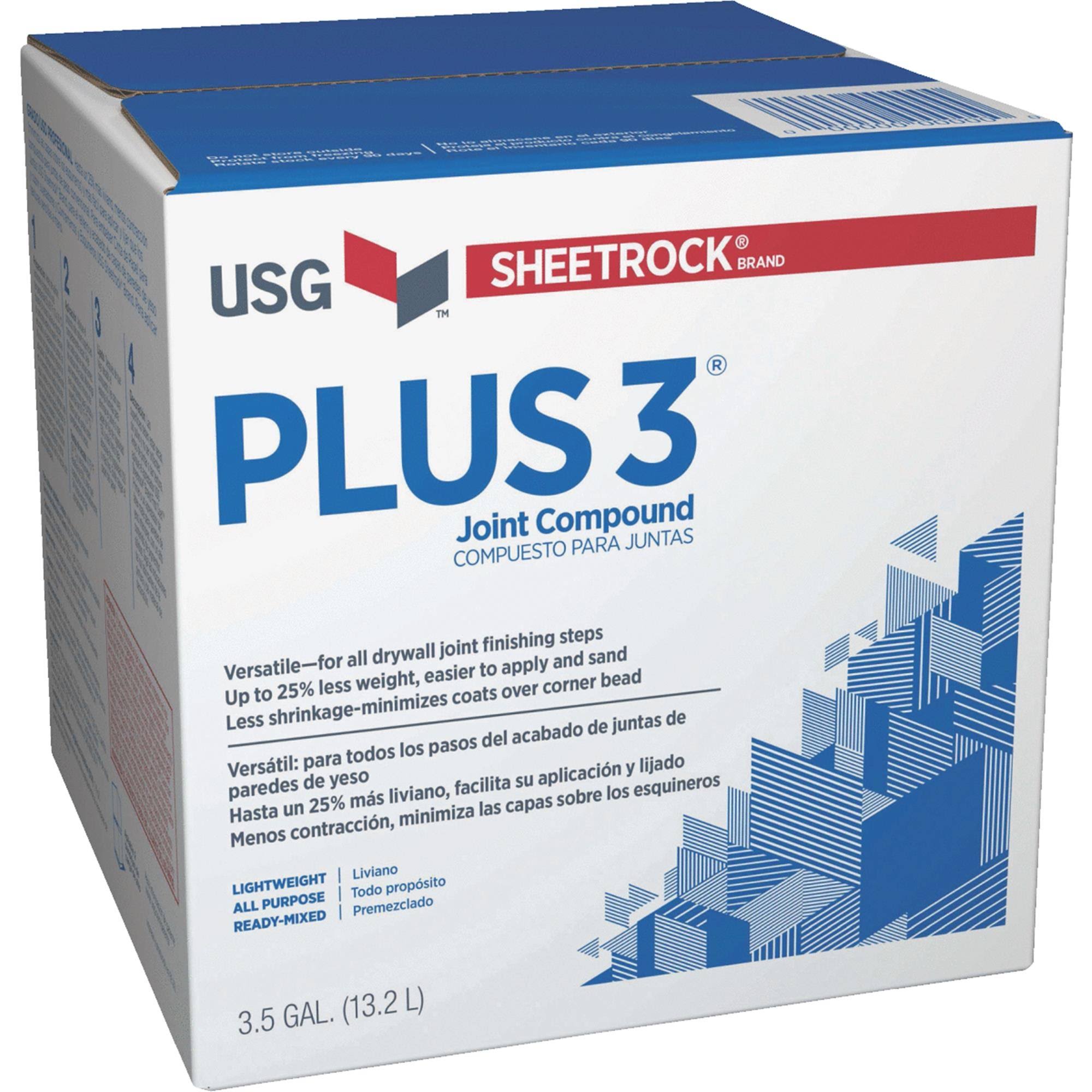 Sheetrock 383640 Plus-3 Lightweight All-Purpose Joint Compound,3.5 Gal