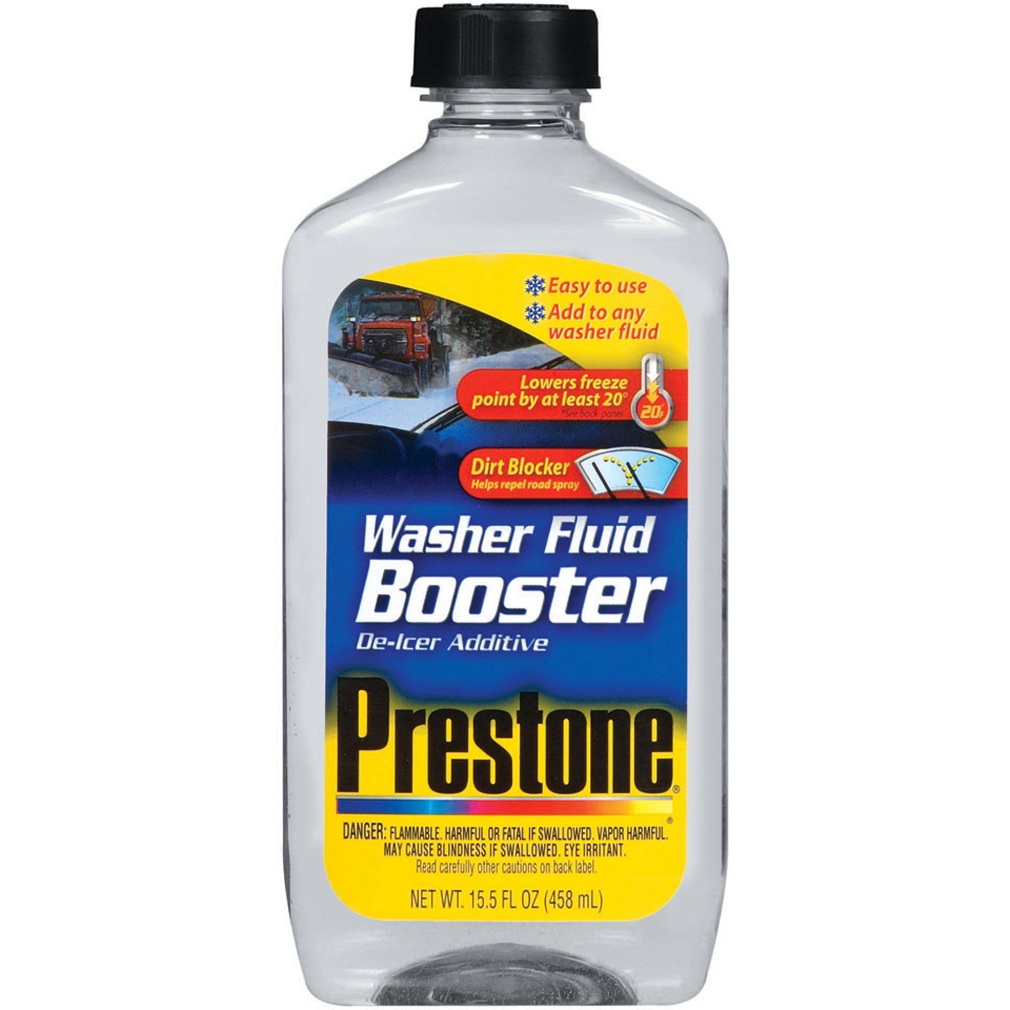 Prestone AS240 Windshield Washer Fluid Booster De-Icer Additive- 15.5 oz bottle