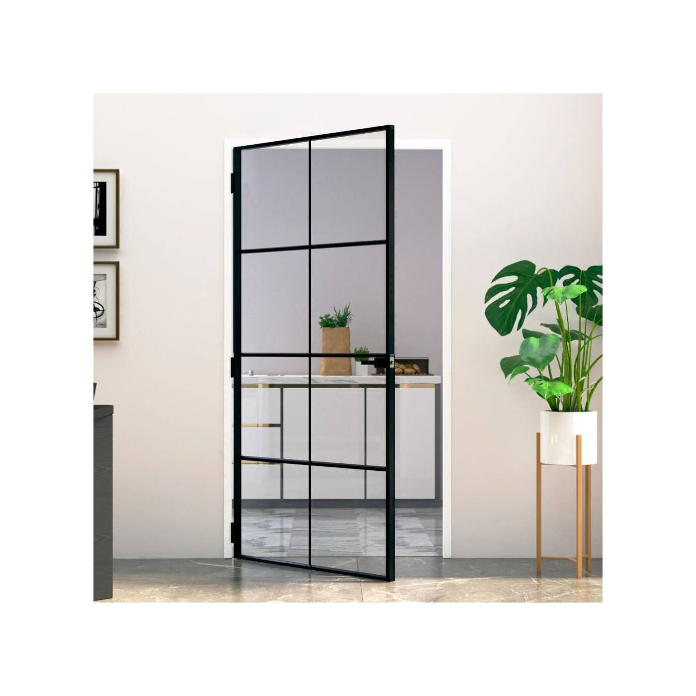 vidaXL Interior Door Black 40.2