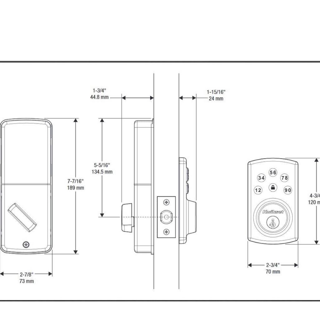 Kwikset 907 Powerbolt 2.0 Electronic Deadbolt SmartKey Venetian Bronze