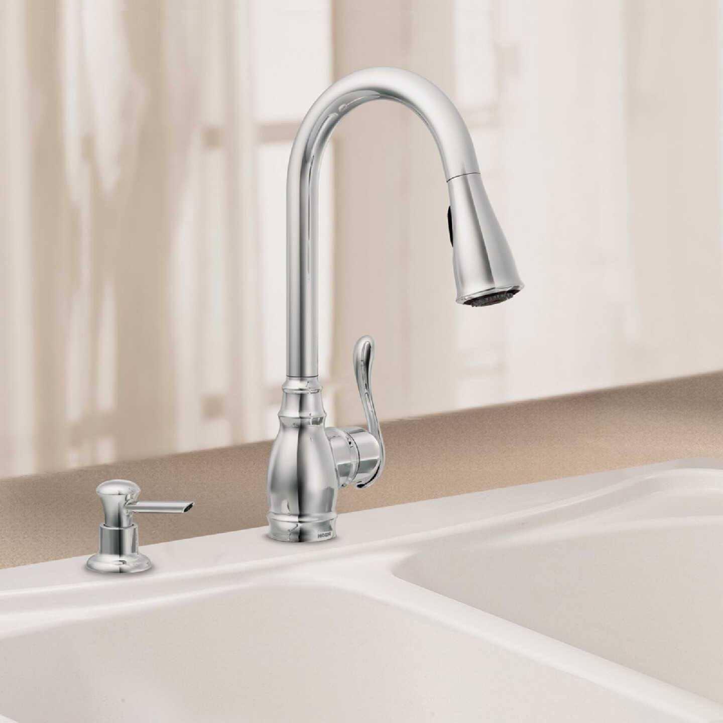 Moen Anabelle Single Handle Pull-Down Kitchen Faucet, Chrome CA87003