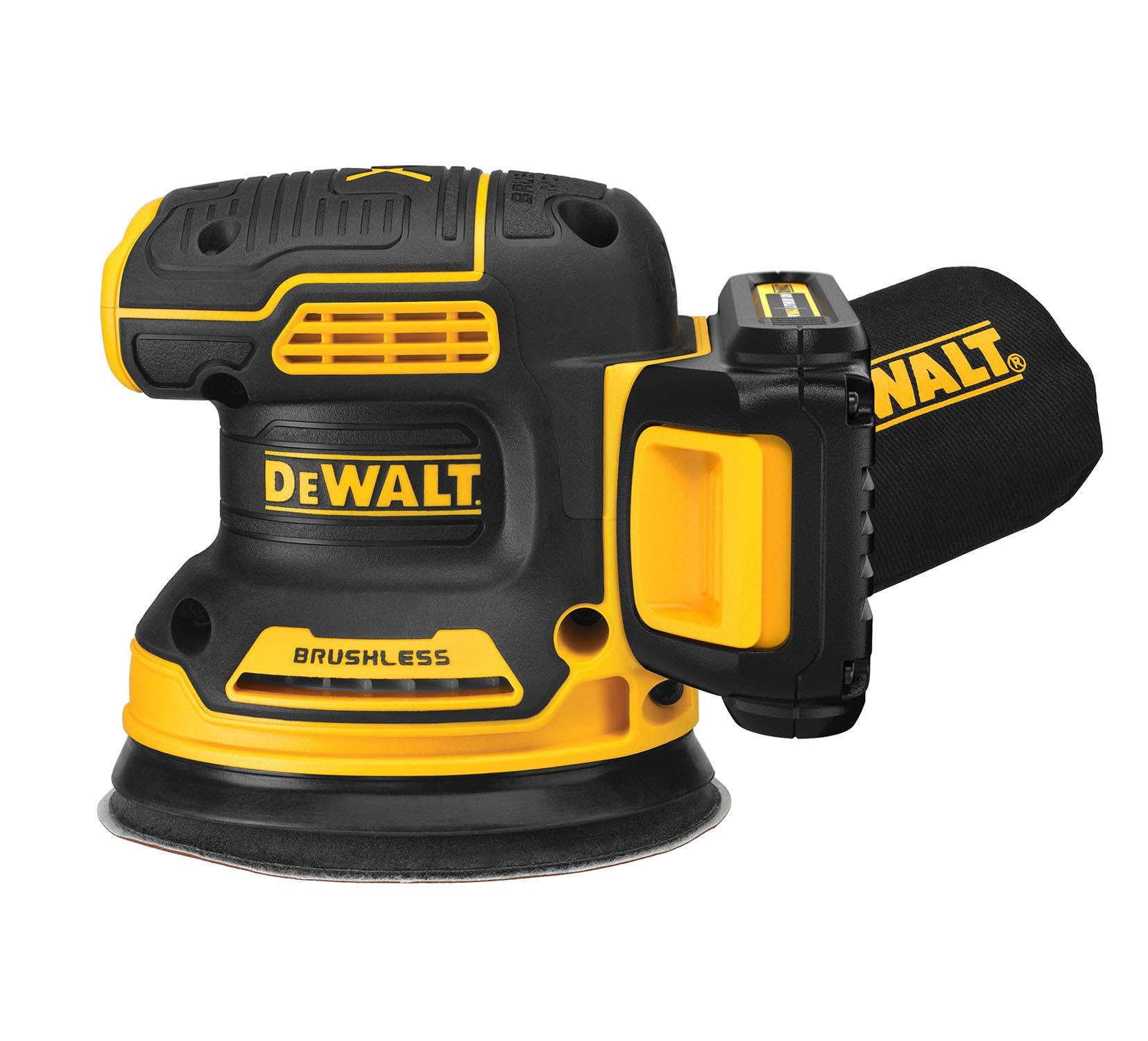 DeWalt 20-Volt Brushless Cordless Variable Speed Random Orbital Sander with Dust Management (Battery Included) Rubber | DCW210C1