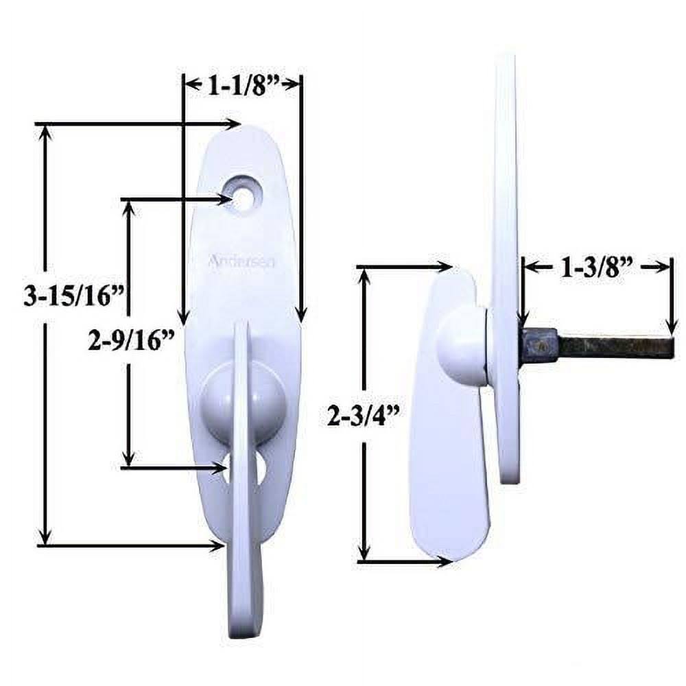 Andersen Tribeca Style- Gliding Door Thumb Latch in White Color