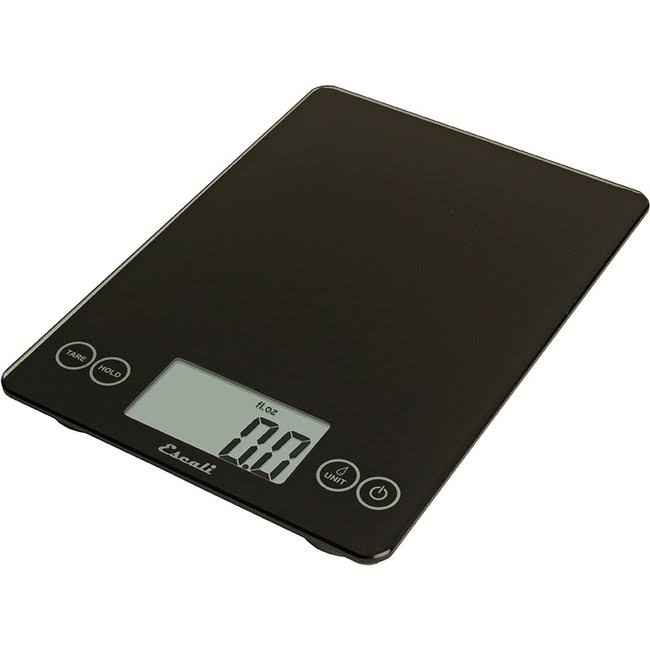 Escali Arti Glass Digital Kitchen Scale- Black