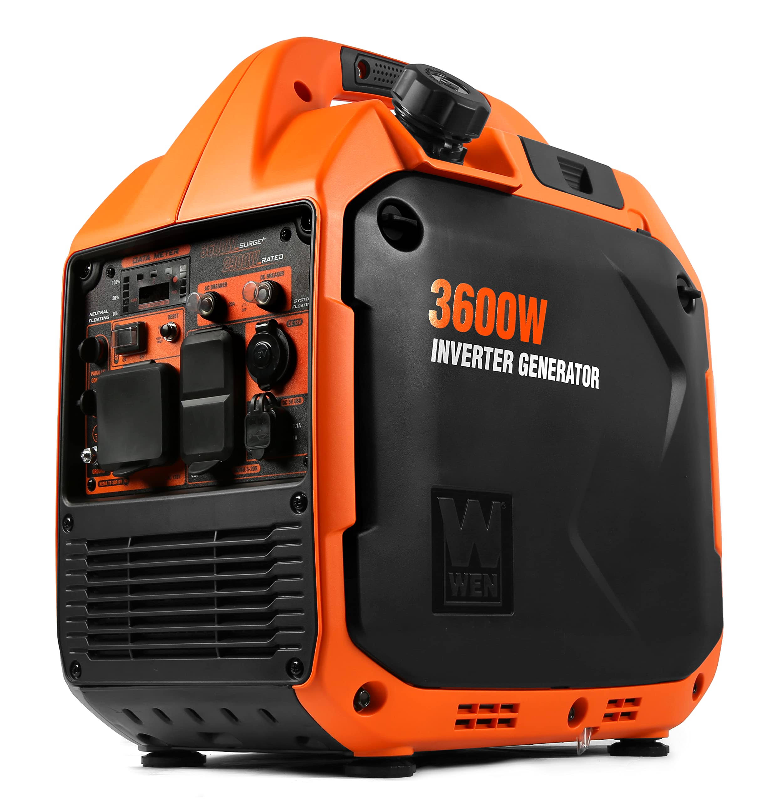 WEN 3600-Watt Portable Inverter Generator, RV-Ready, Quiet and Lightweight with Fuel Shut Off