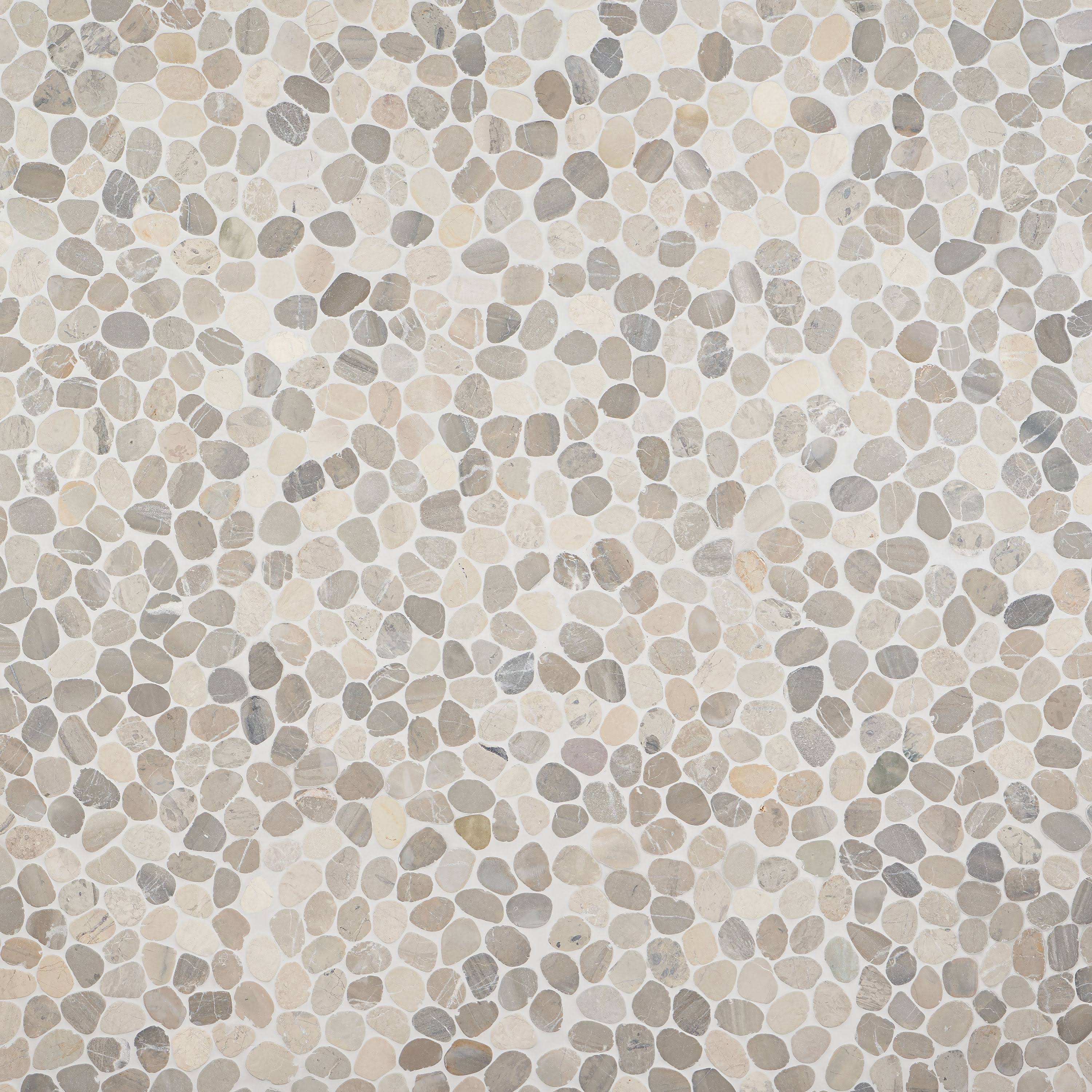 Ivy Hill Tile Countryside Sliced Round 11.81 in. x 11.81 in. Gray Floor and Wall Mosaic (0.97 Sq. ft. / Sheet)