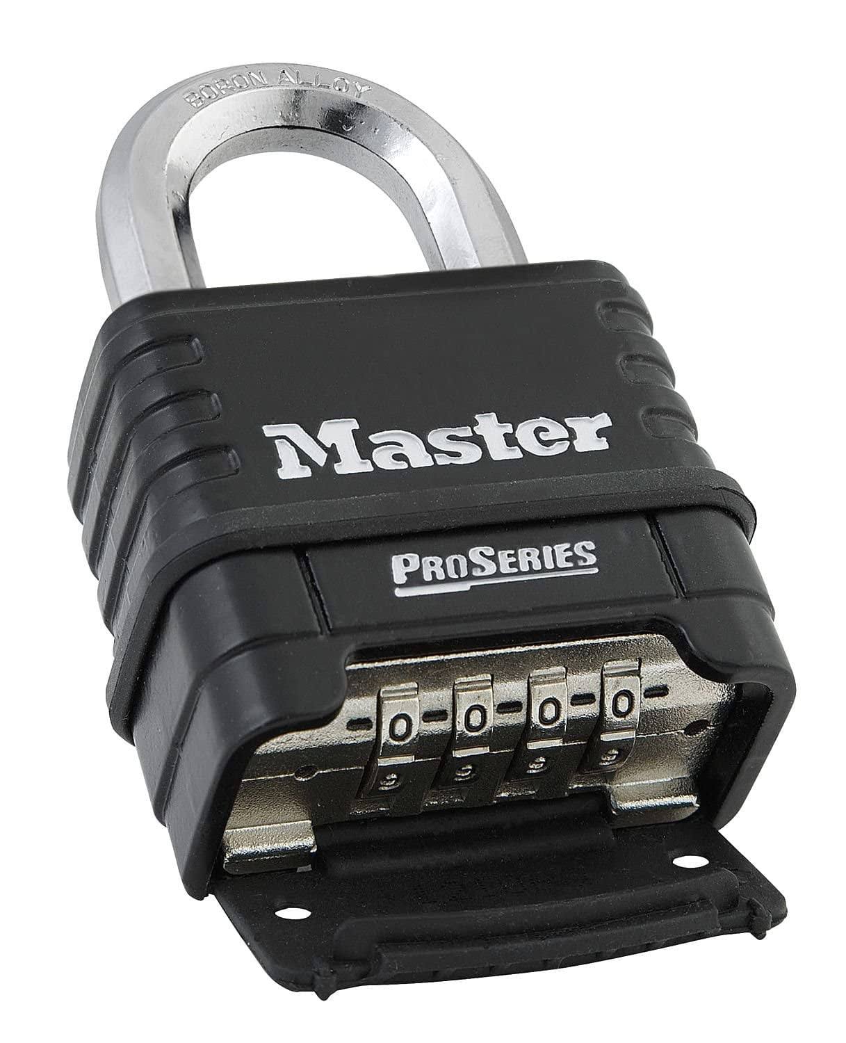 Masterlock 1178D Combination Padlock Die Cast Body 1, Black/Silver