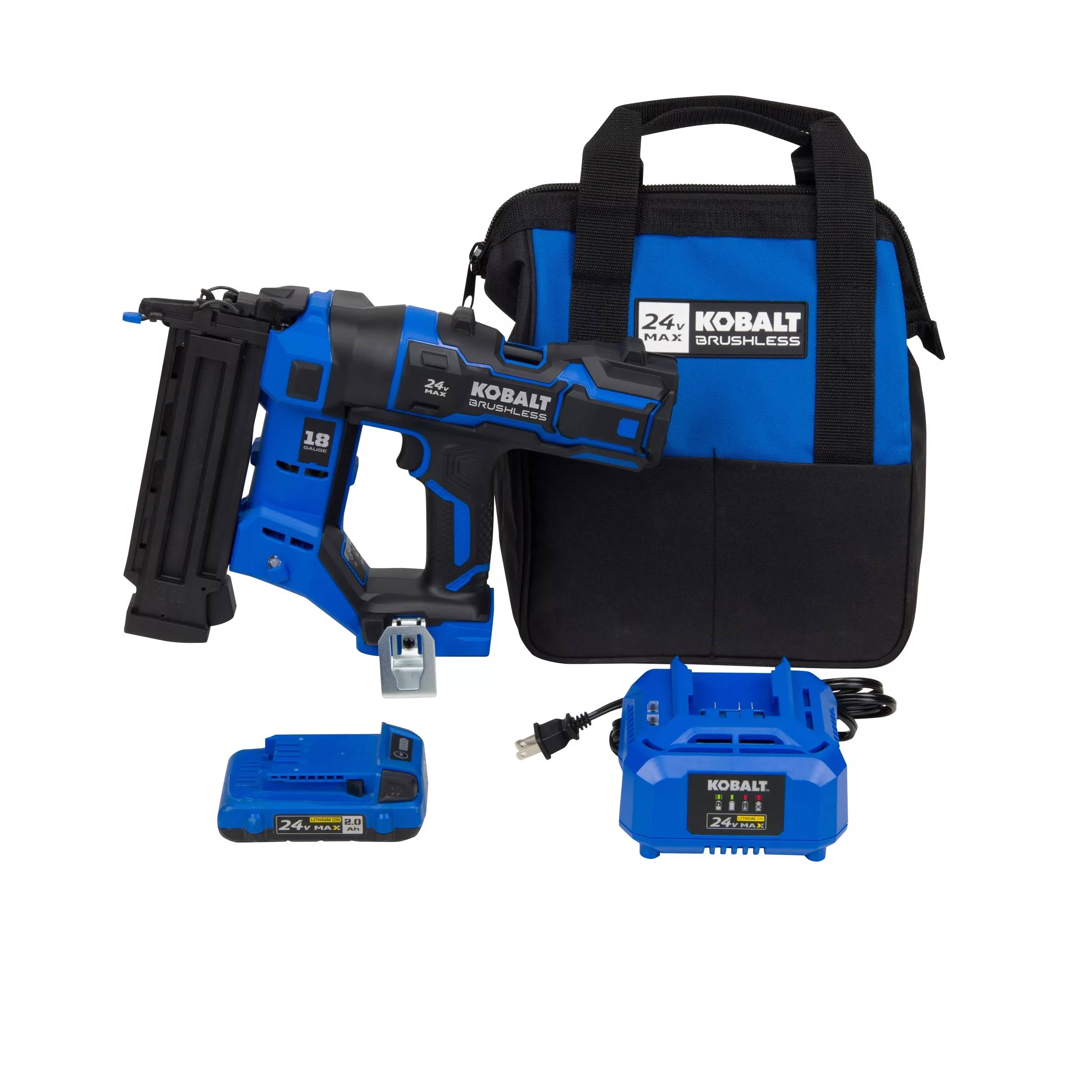 Kobalt 2.125-in 18-Gauge Cordless Brad Nailer (Battery Included)
