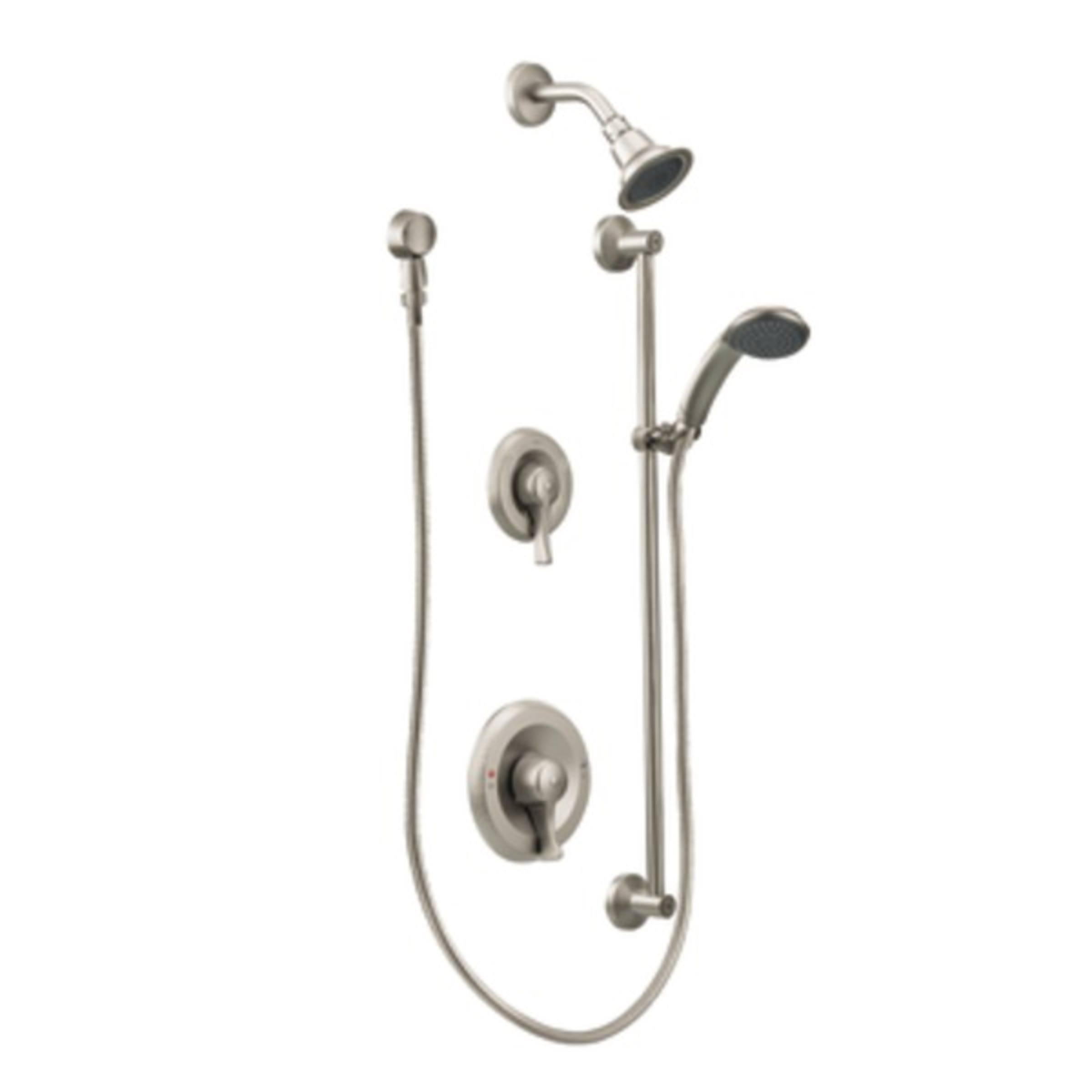 Moen Commercial Shower Trim 2.5 GPM- Classic Brushed Nickel- T8342CBN