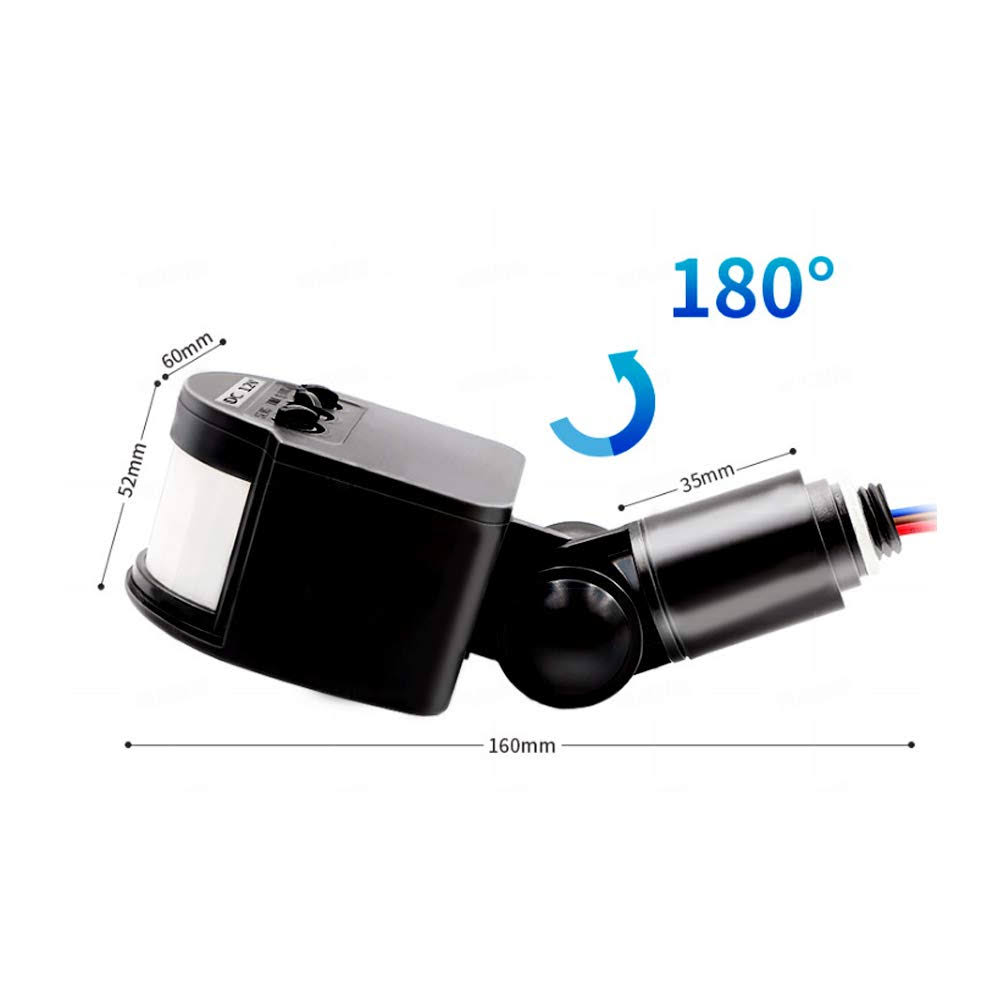 Comidox LED Outdoor 110-220V Infrared PIR Motion Sensor Detector Wall Light Switch 1801pc MZ619