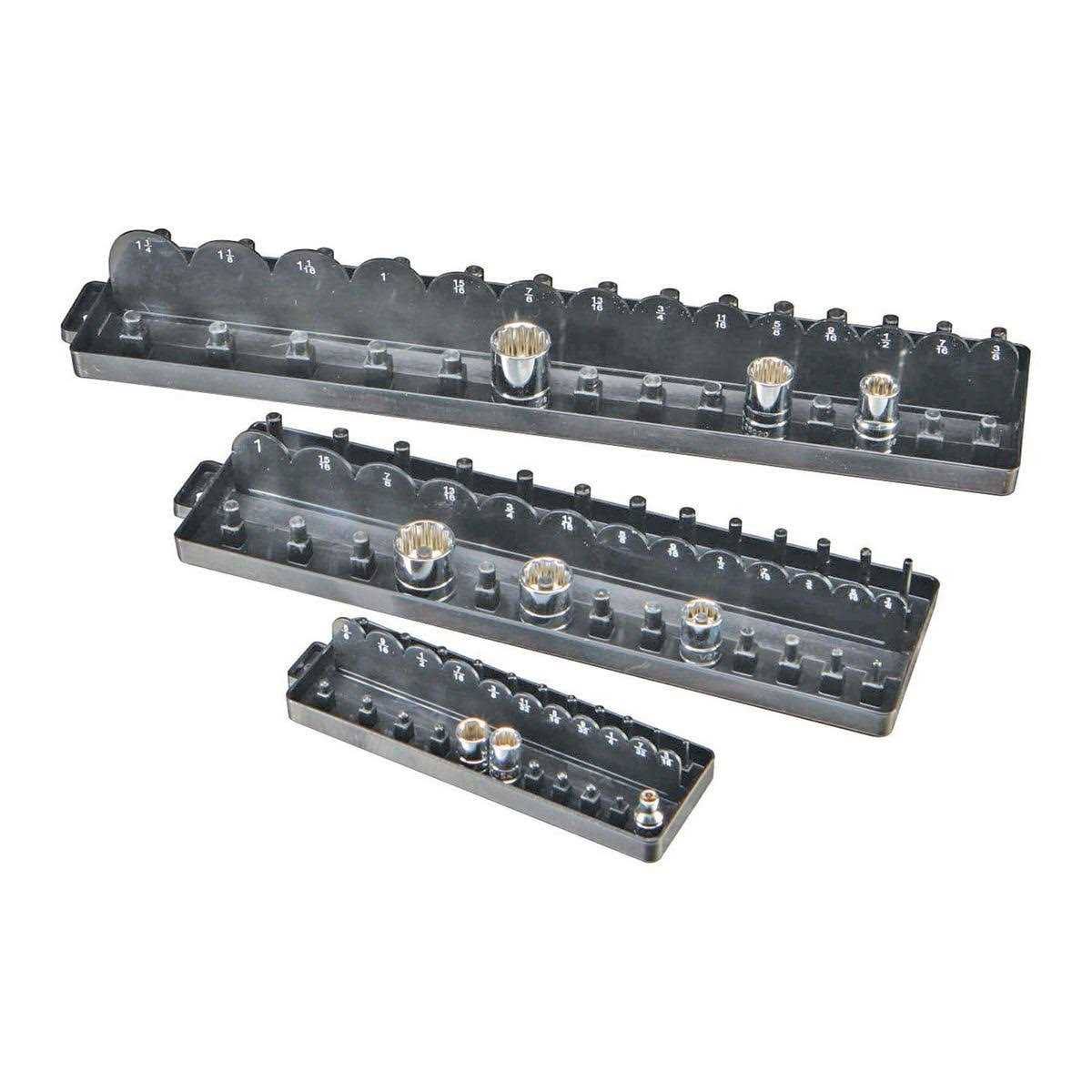 Pittsburgh SAE Socket Tray/Organizer, 3 Piece