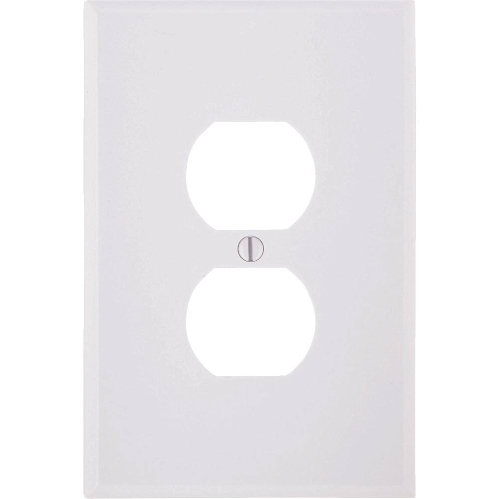 Leviton Thermoset Blank Wall Plate, White