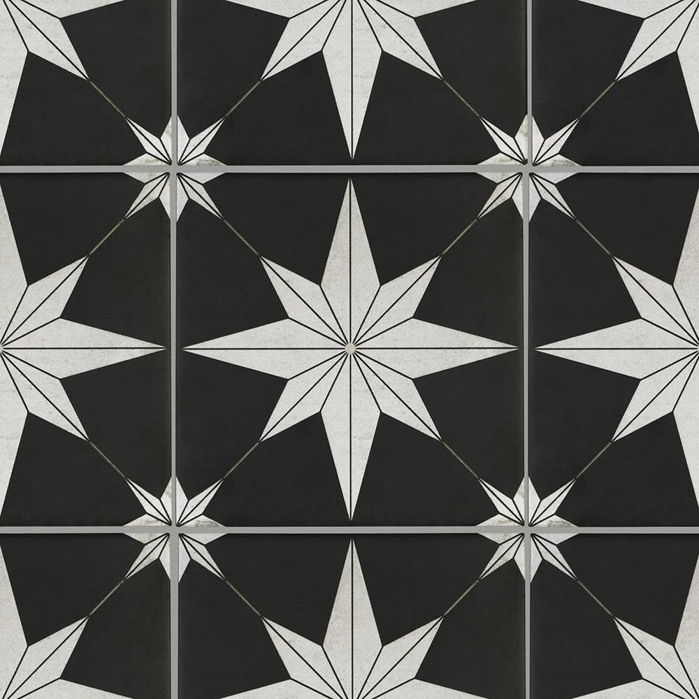 Origin 21 Astro Max Star 8-in x 8-in Matte Porcelain Encaustic Floor and Wall Tile (0.43-sq. ft/ Piece) | LW21102507