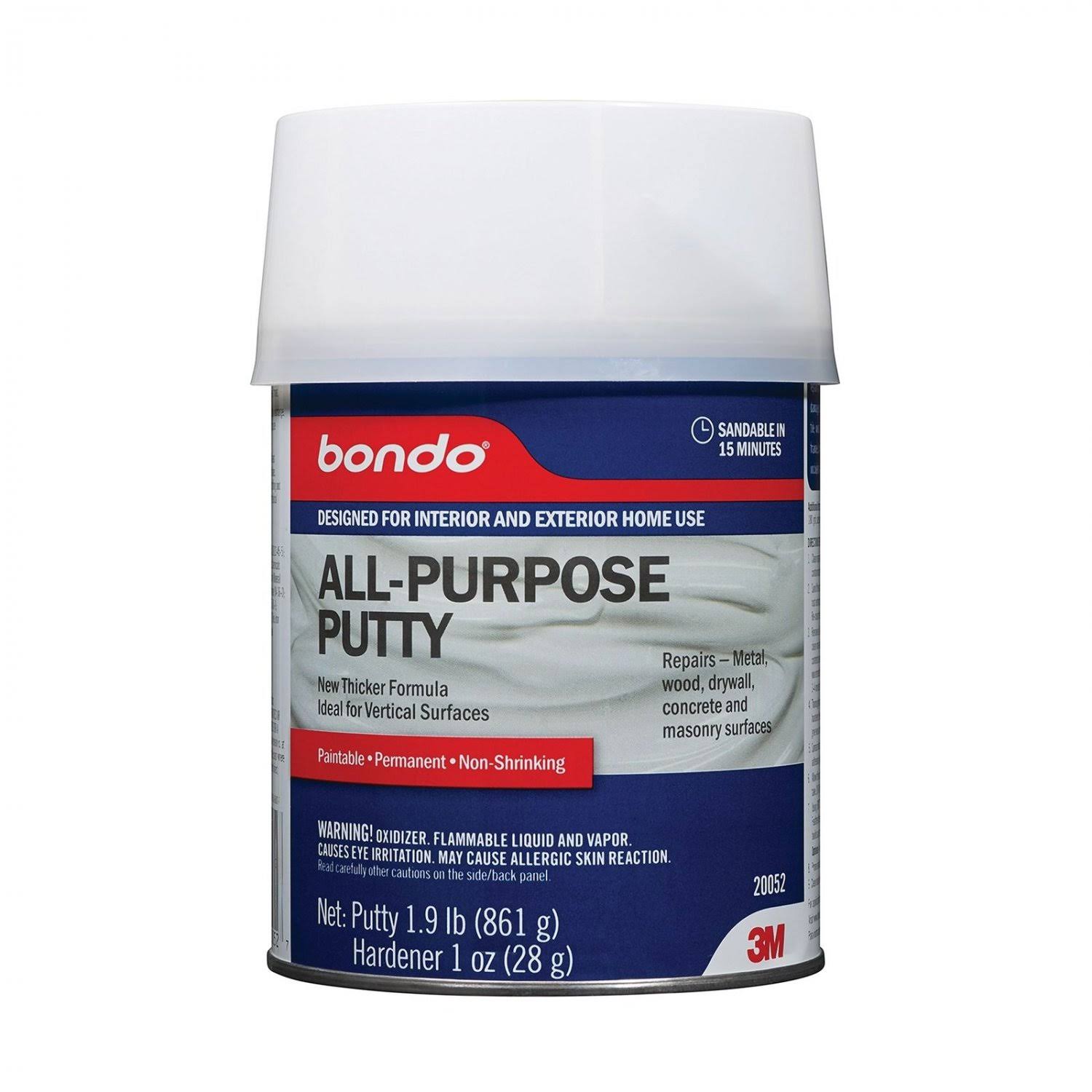 3M Bondo Home Solutions All Purpose Putty- 1 qt can
