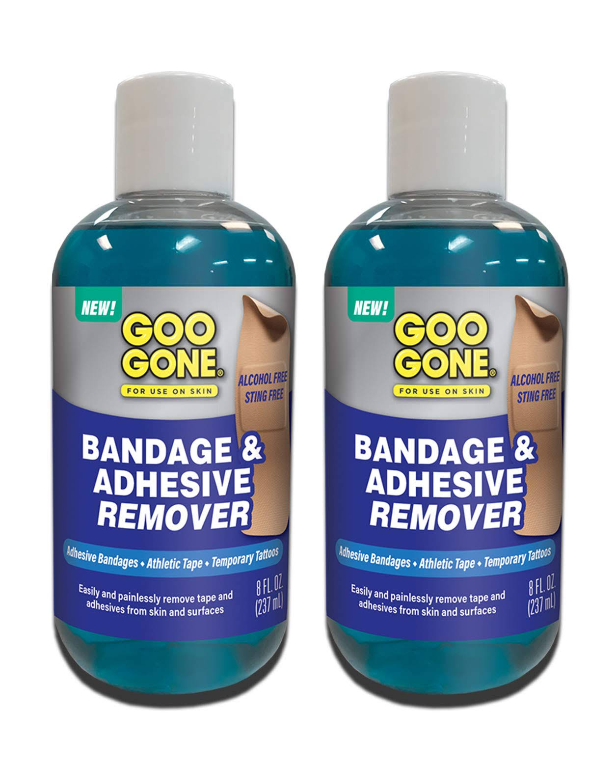 Bandage & Adhesive Remover- 8 Ounce- Safe Method to Remove Bandages and Adhesives