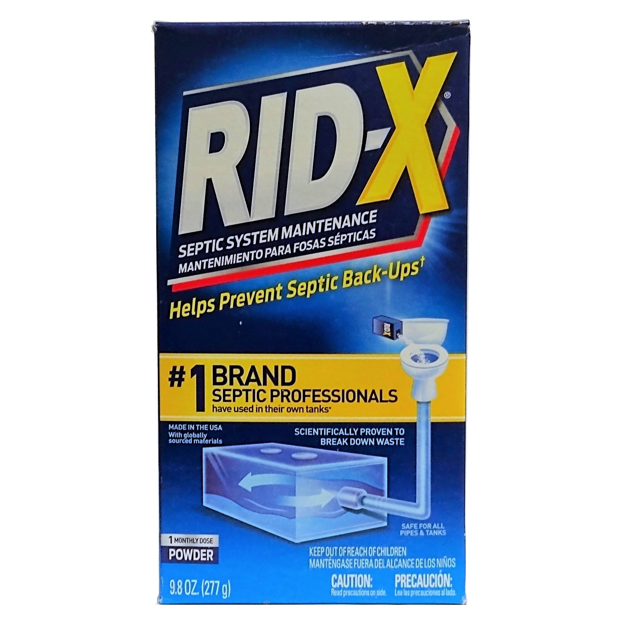 Rid-X Septic Tank System Treatment, 1-Dose Powder, 9.8 Ounce