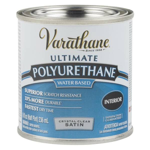 Varathane Ultimate Polyurethane Water Based Crystal Clear Satin- Each
