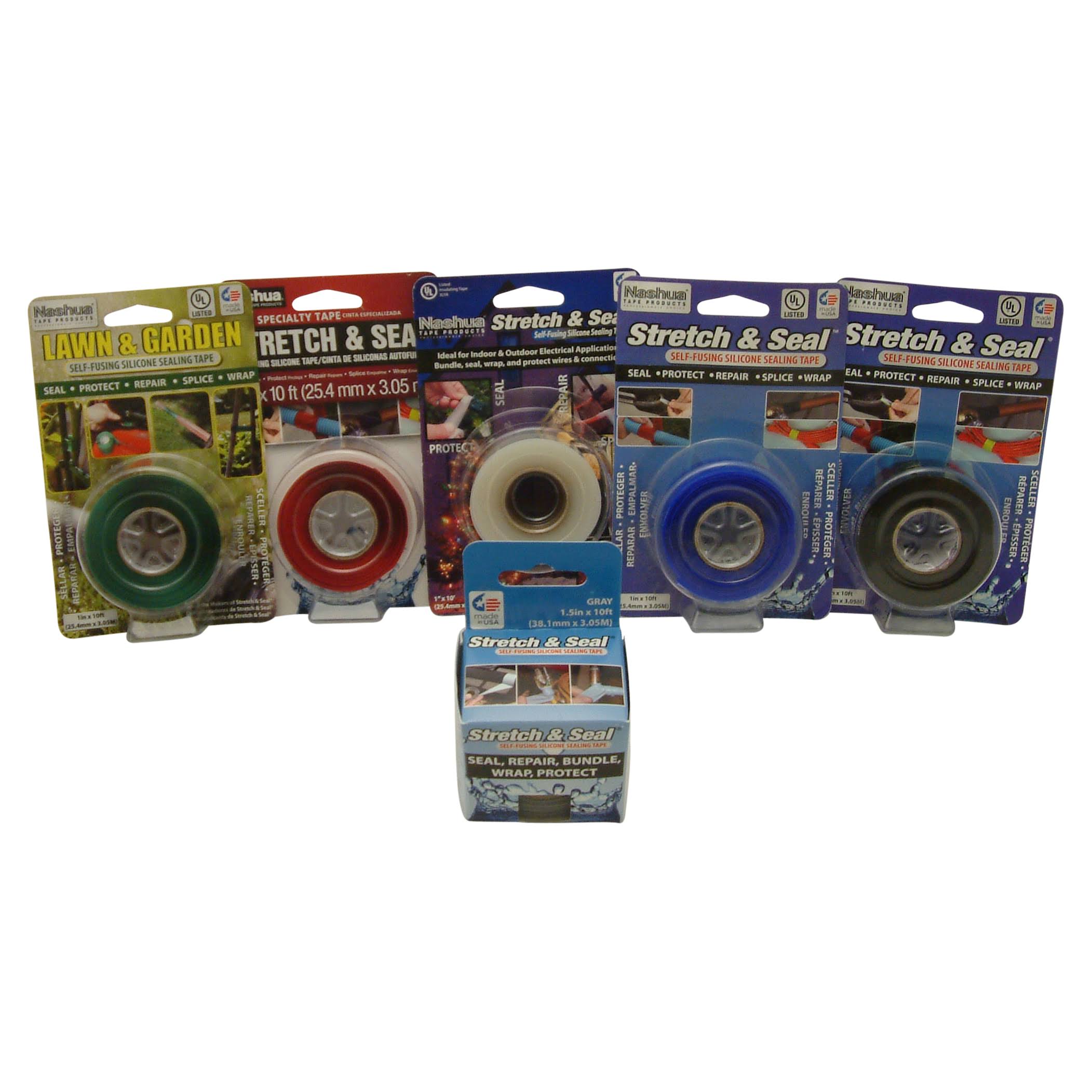 Nashua Stretch & Seal Self-Fusing Silicone Tape 1in x 10ft Black