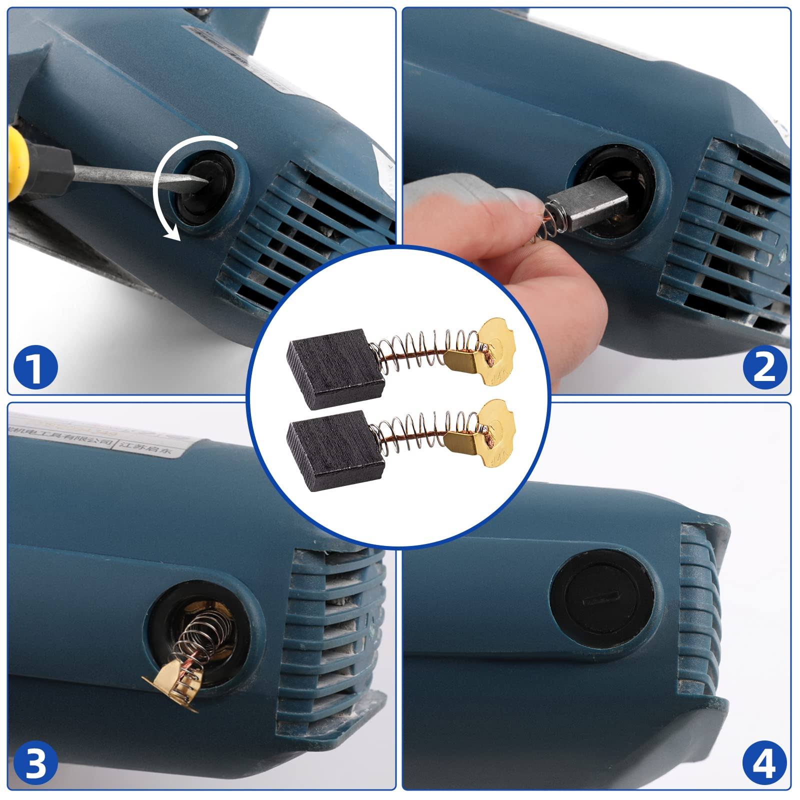 BZRR Carbon Motor Brush, 24pcs Power Tool Replacement Parts 12 Different Specifications of Carbons Para Are Suitable for Different Types of Carbon