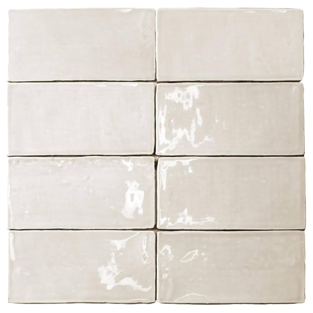 Sample- Catalina Ceramic Subway Tile Finish: Vanilla