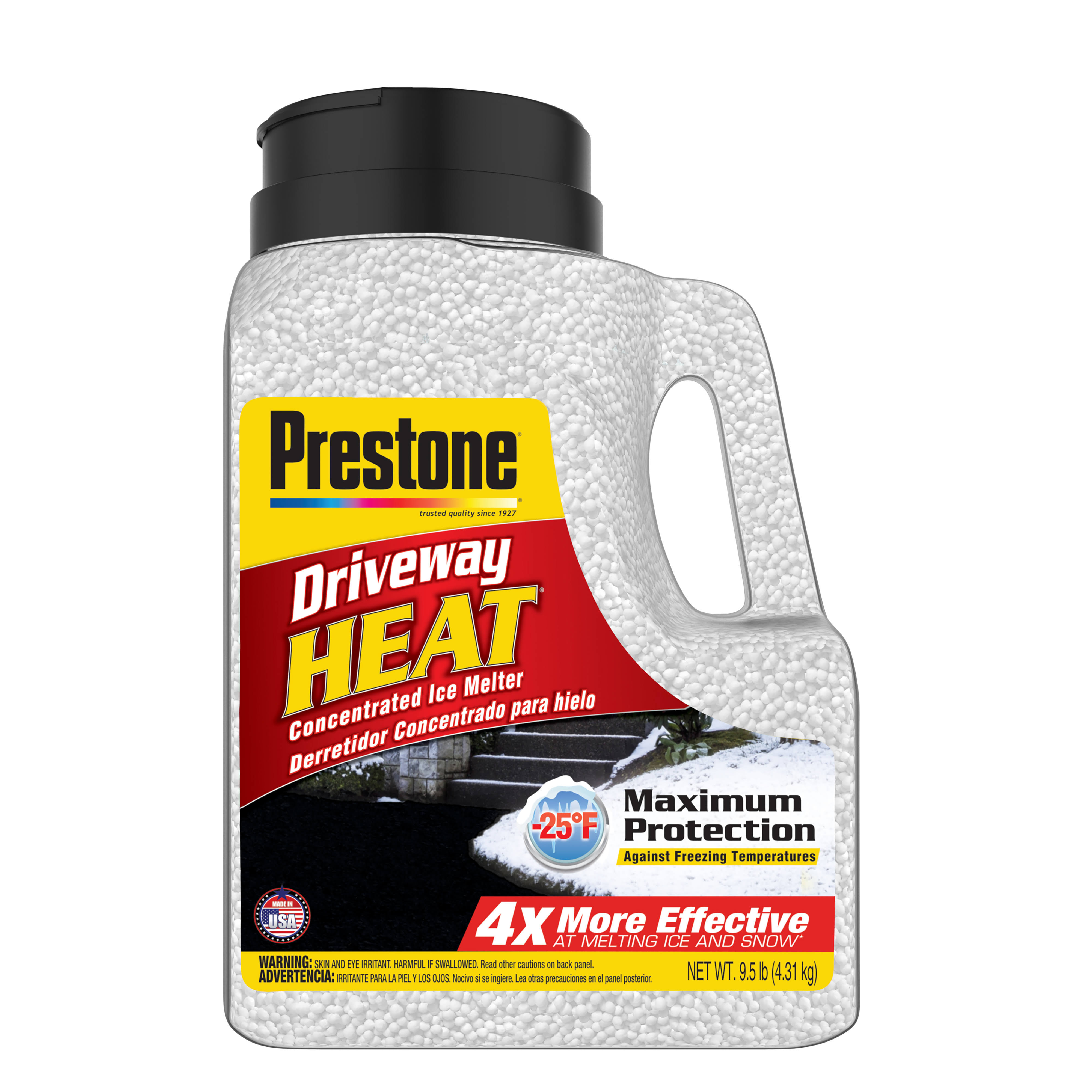 Prestone Driveway Heat, Concentrated Ice Melter- 9.5 lbs (4.31 kg)