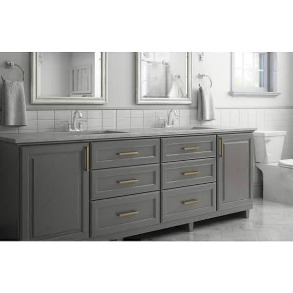 Liberty Modern Square 6-5/16 in. (160 mm) Champagne Bronze Cabinet Drawer Pull Bar with Open Back Design (10pk)