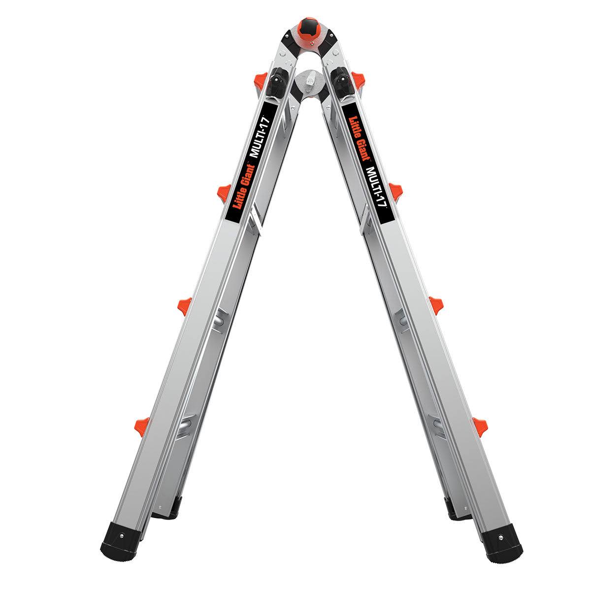 Little Giant Ladders Multi M17 Aluminum 18-ft Reach Type 1a- 300-lb Capacity Telescoping Multi-Position Ladder | 16517-002