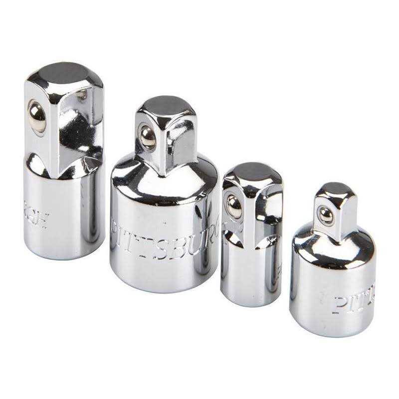 Pittsburgh 4 PC High Visibility Socket Adapter Set