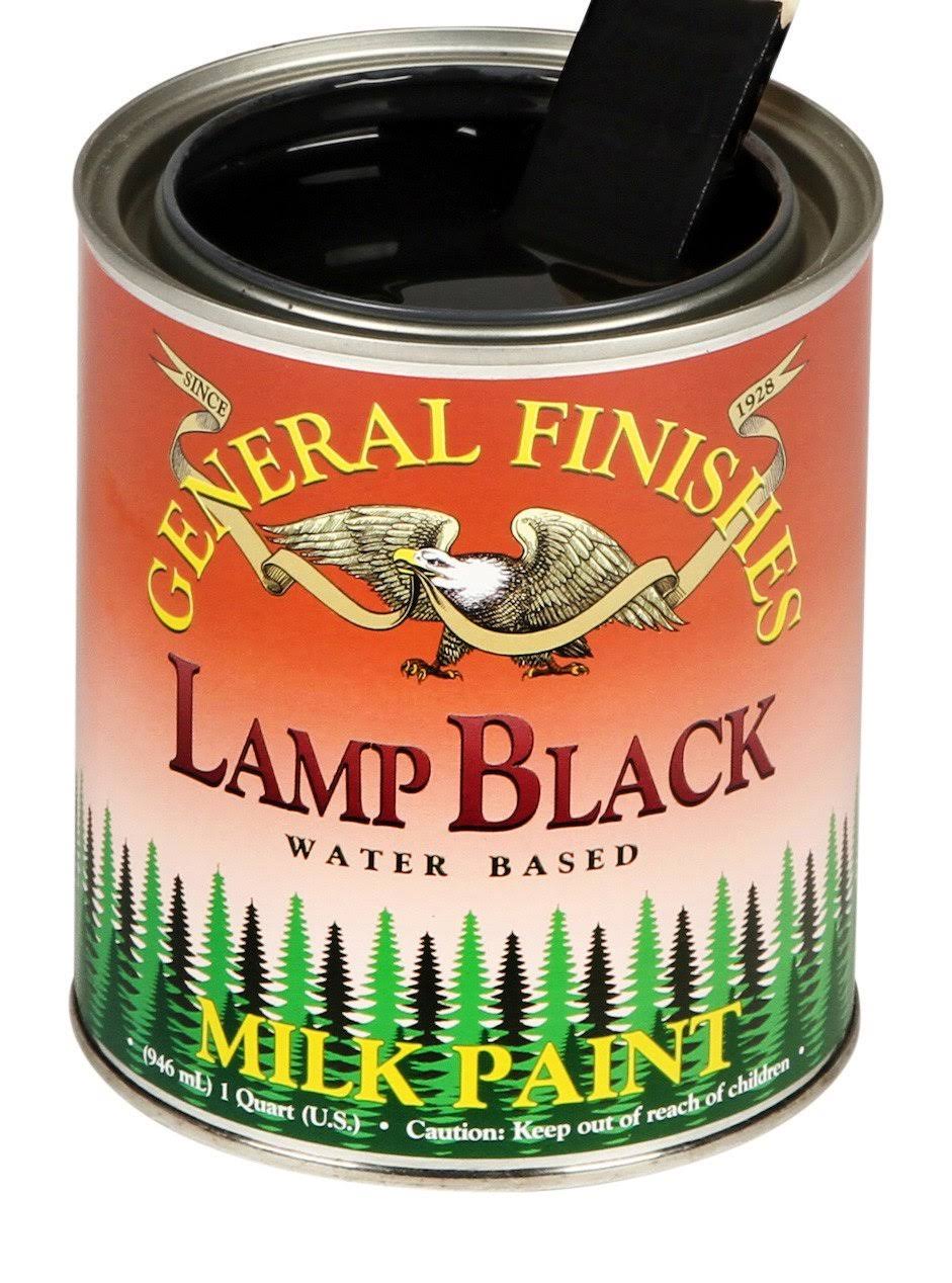 General Finishes PLB Milk Paint, 1 pint, Lamp Black