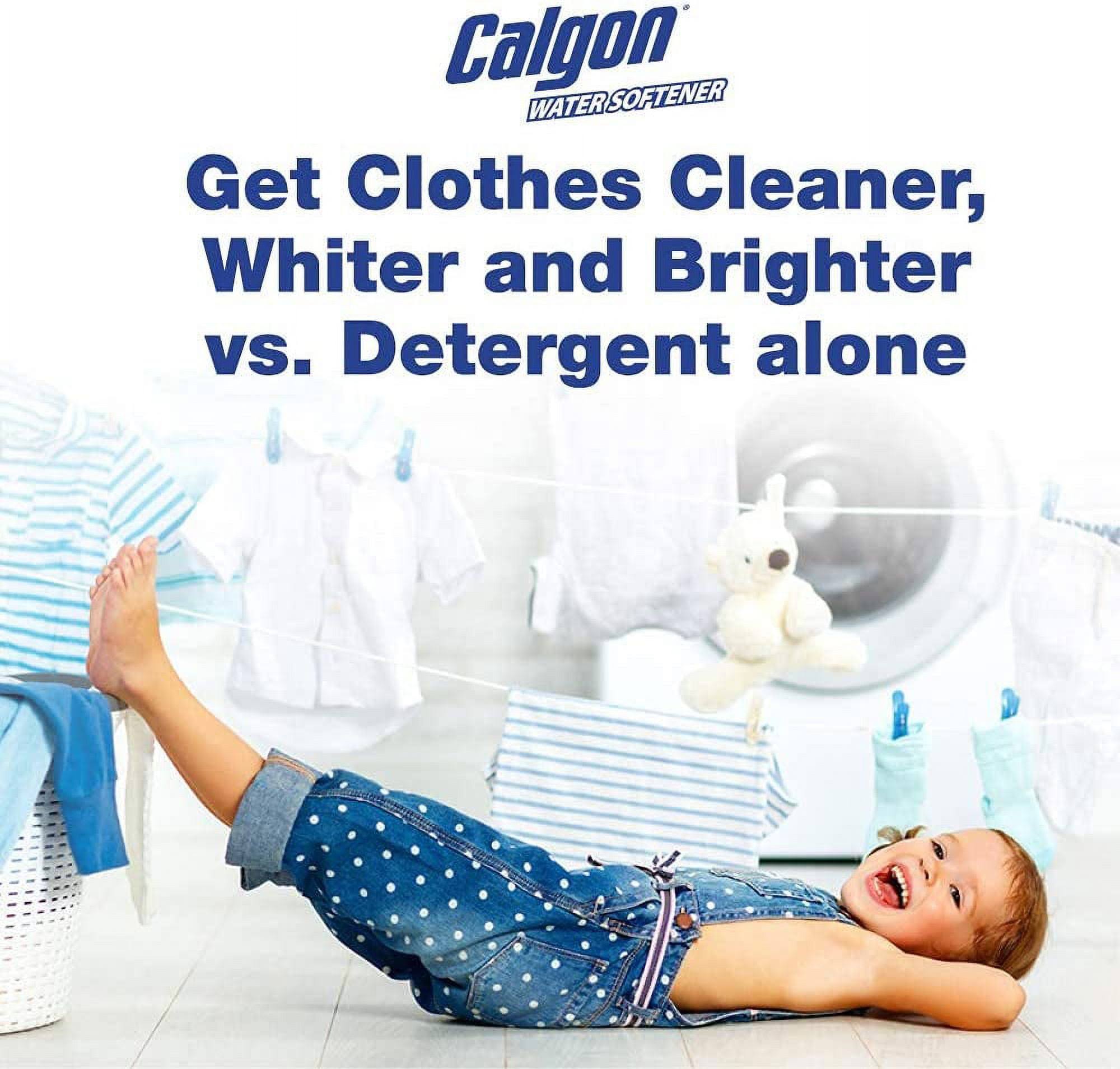 Calgon Water Softener, Laundry Detergent Booster 32 oz (Pack of 4)