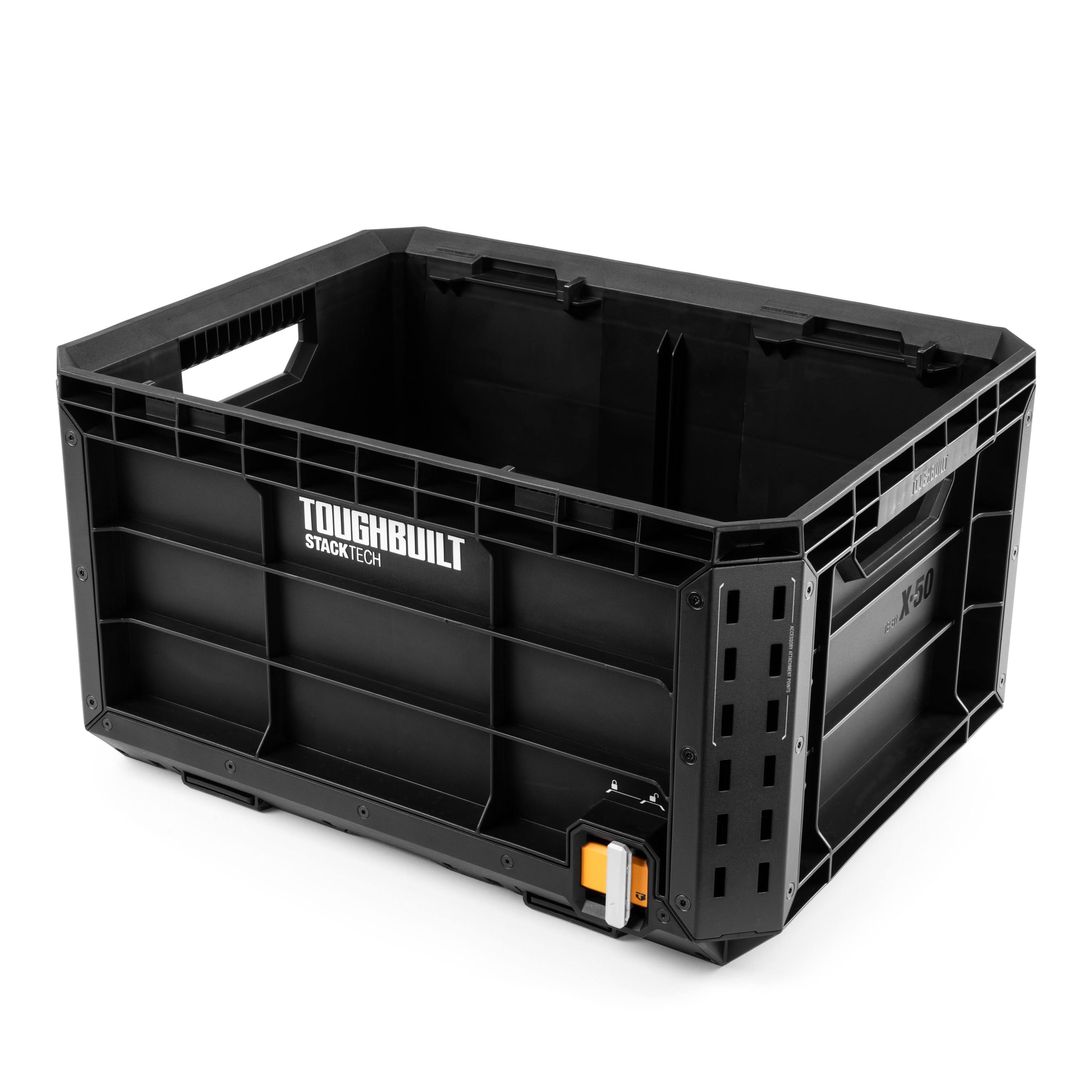 Toughbuilt STACKTECH Crate 21-in Plastic Tool Box | TB-B1-X-50