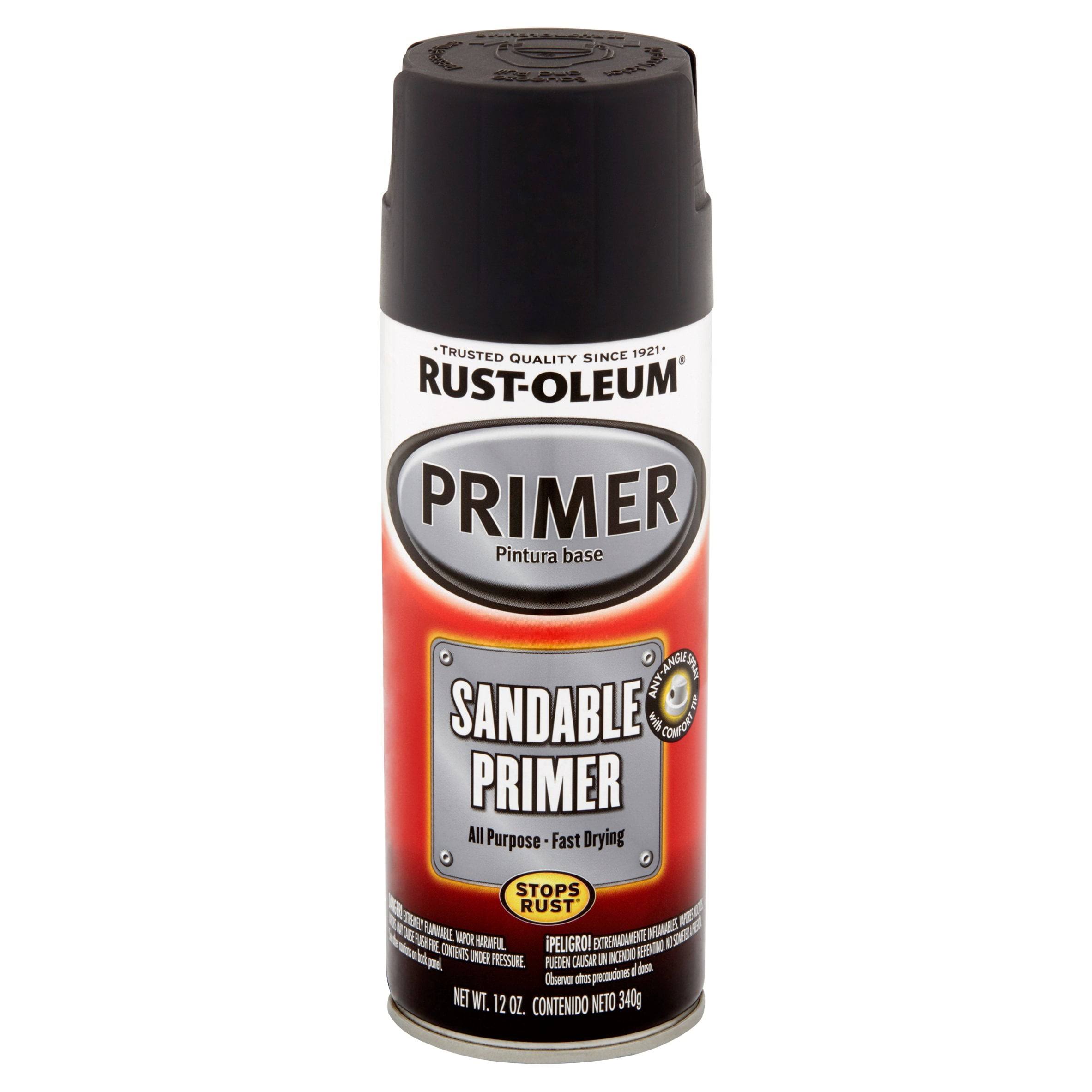 Rust-Oleum 249415 Automotive Sandable Primer Spray, 12 oz, Gray