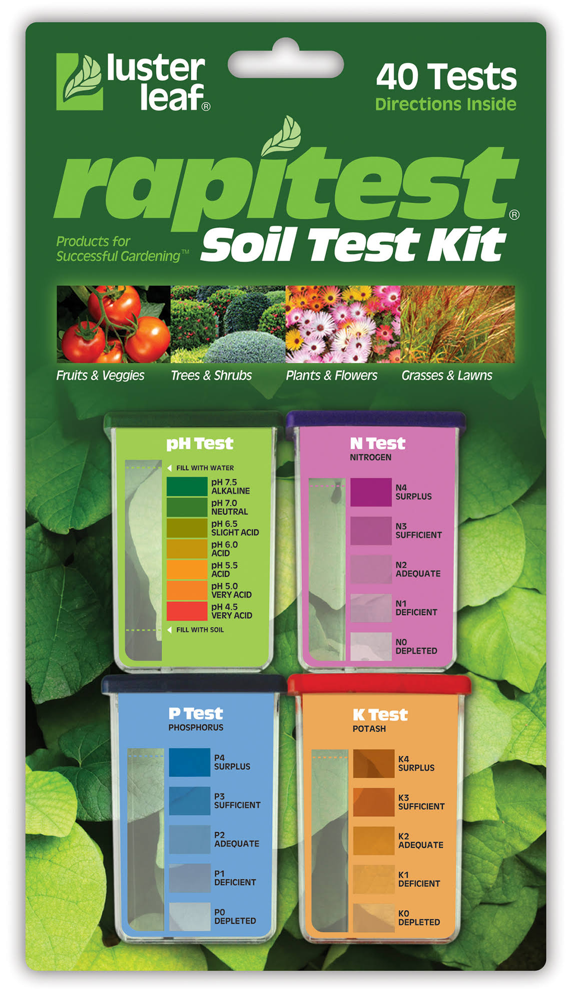 Luster Leaf Rapitest Soil Test Kit- 40 tests