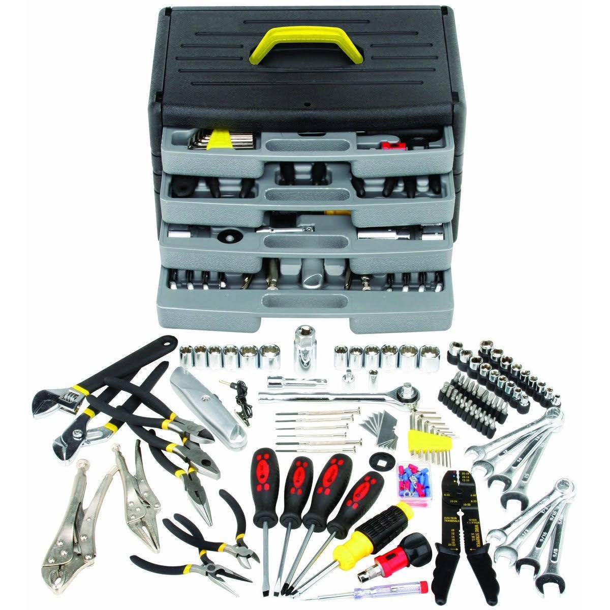 Pittsburgh Tool Kit with 4-Drawer Chest 105 Piece